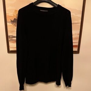 French Connection Men's Black Crewneck Sweater